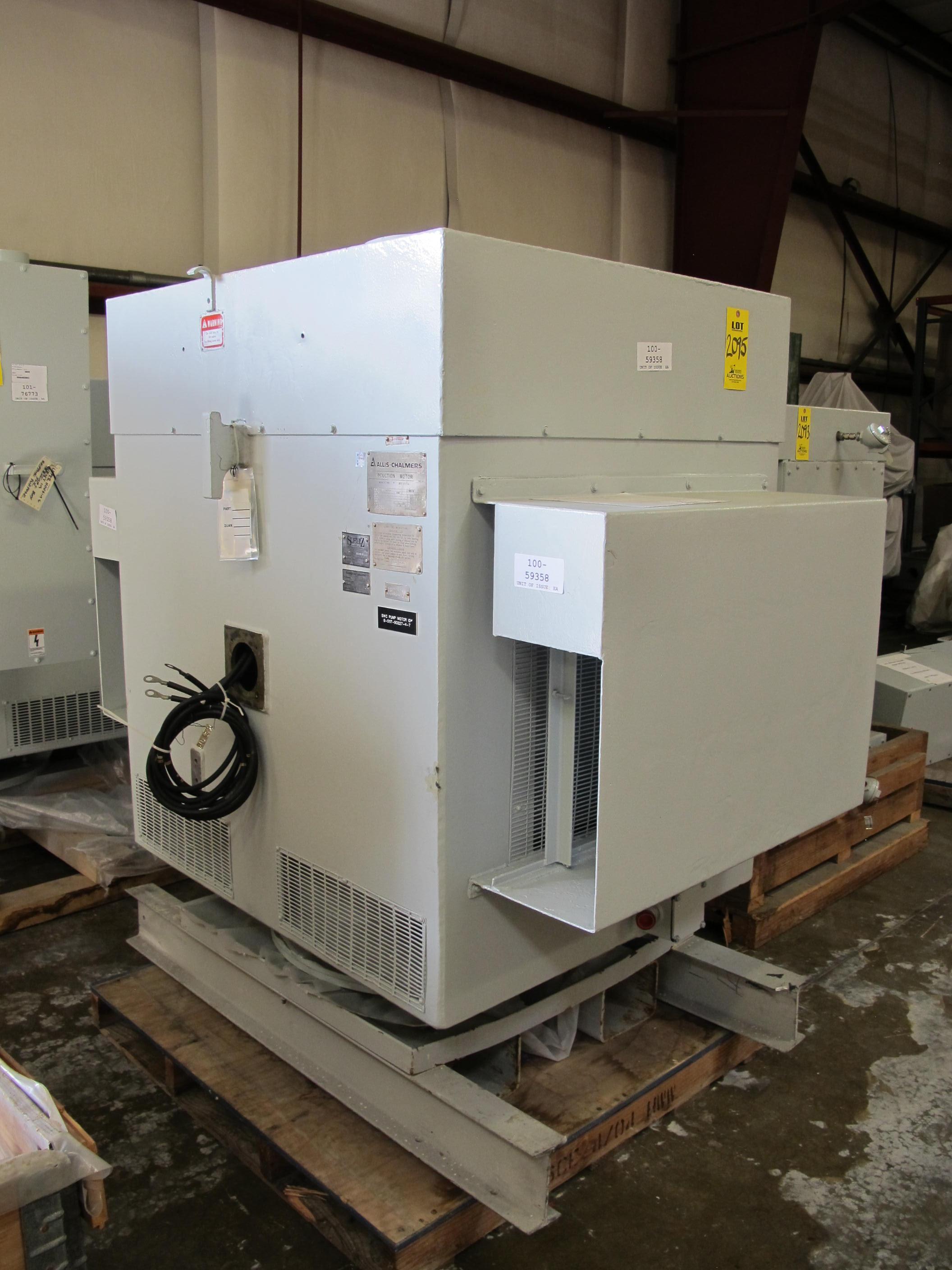 MOTOR, ELECTRIC TYPE, 400 HORSEPOWER, 4160VAC, 3 PHASE ELEC RATING, 900 RPM, 588 FRAME. FOR ORIGINAL SWC PUMP MOTORS AT SONGS.FOR NEW REPLACEMENTS USE MAT CODE 026-39581 - 0.4KW, 480V SPACE HEATER (W-50) LOADING & HANDLING FEE $500-